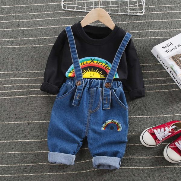 

children's new korean boys' long sleeve t-shirt, Blue