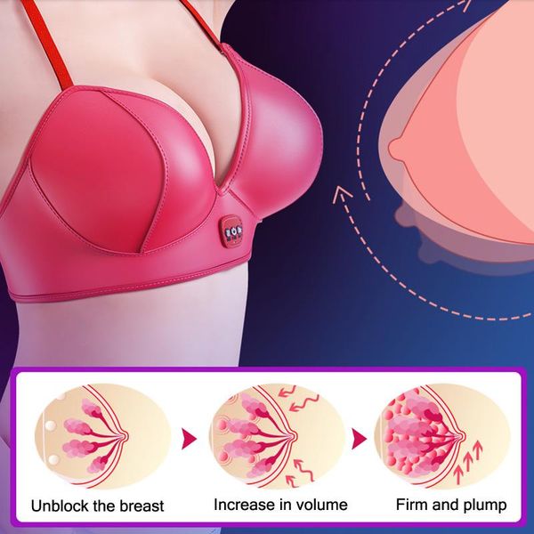 

electric massagers breast massage bra vibration massager dredge heating machine