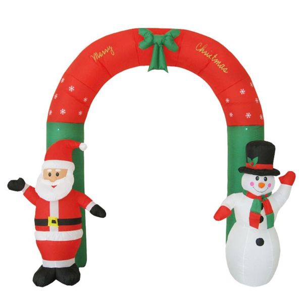 

christmas decorations scene decoration inflatable arch up toy santa claus for year outdoor garden party decorat