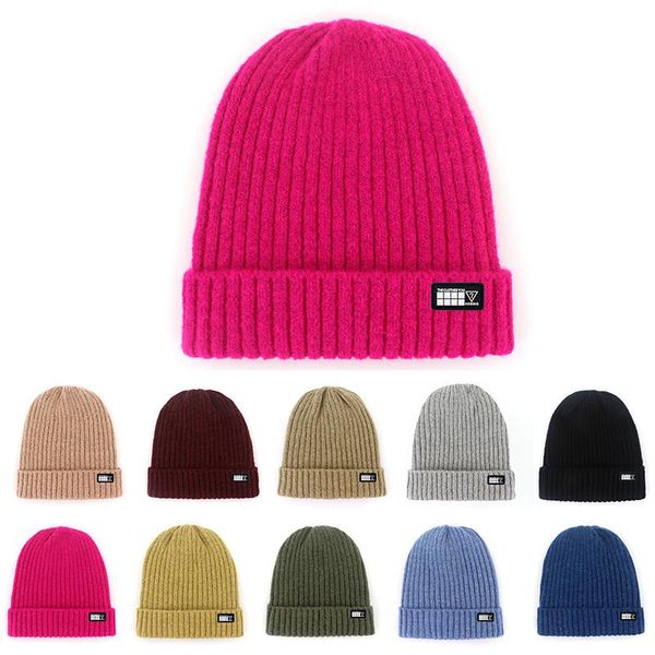 

beanies trendy casual winter hat female warm outdoor beanie for girls boys hip-hop skullies cap fashion bonnets solid
