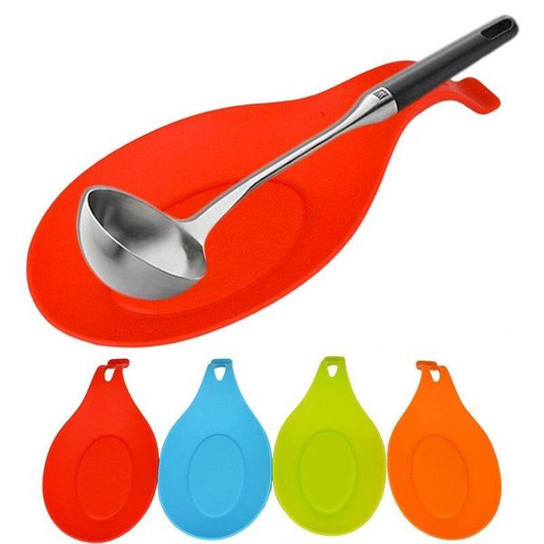 

mats & pads food grade high temperature resistant spoon frok silicone mat placemat for dining table drink glass tableware holder