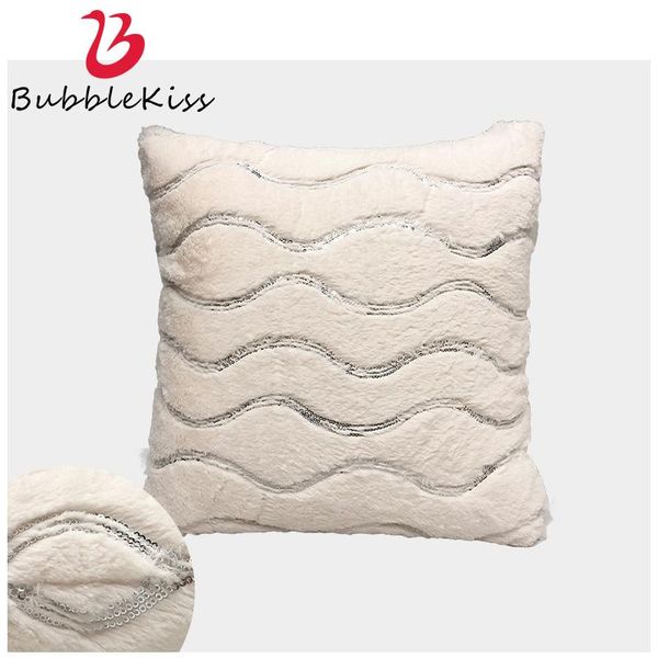 

cushion/decorative pillow bubble kiss white plush throw pillows nordic style sequins cushion cover living room home decor bedroom office sof