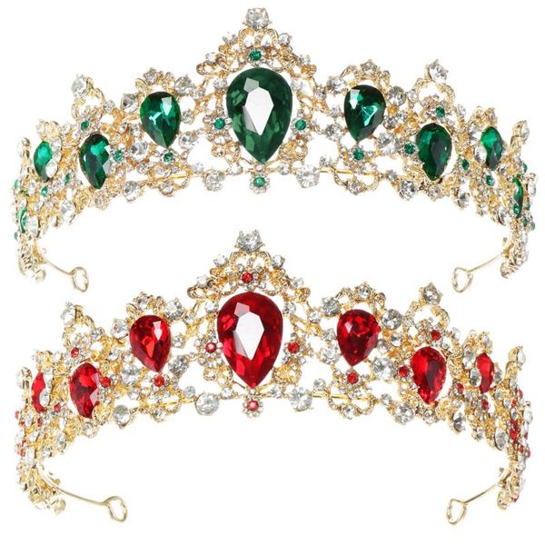 

hair clips & barrettes baroque vintage rhinestone accessories tiara crown crystal princess for women girls royal queen, Golden;silver