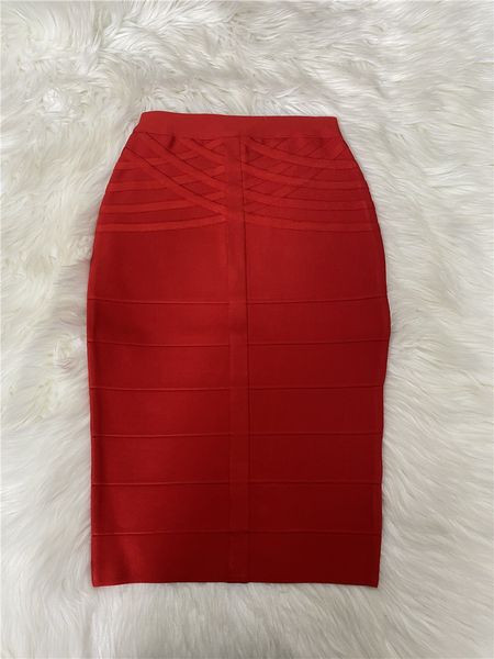

flag upper quality red bodycon knee length rayon bandage party sheath skirt bn8s, Black