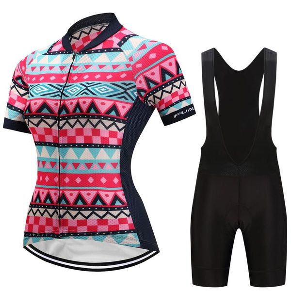

2021 summer cycling wear short-sleeved suit women's breathable and quick-drying bicycle road bike mountain bike riding clothing, Black;blue