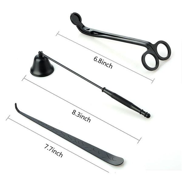 

3 in 1 candle accessory set - candle trimmer, candle dipper, snuffer, care tools gift fo jllgki