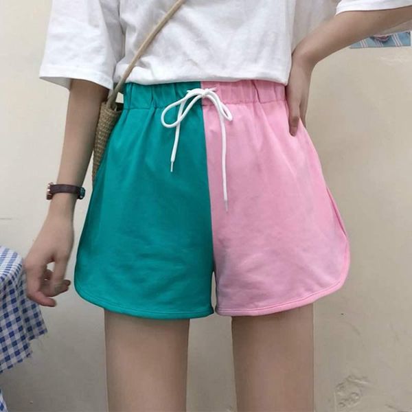 

women's shorts summer women fashion loose leisure sports spodenki damskie feminino 2021 vetement, White;black