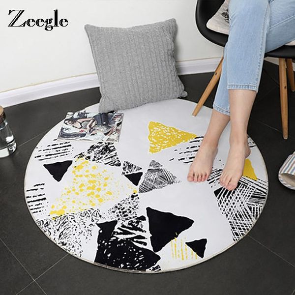 

carpets zeegle european geometric round carpet for living room children bedroom rugs and computer chair floor mat decor