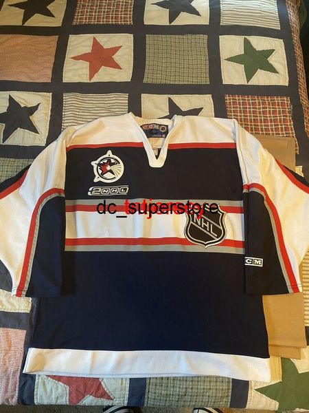 barato Vintage personalizado CCM 2000 All-Star Hockey Jersey North Stitch Adicionar qualquer número Nome Homens Kid Hockey Jerseys XS-5XL