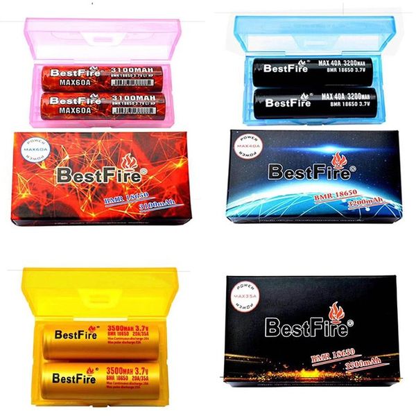 Bestfire original BMR IMR 18650 Bateria 3100mAh 60A 3200mAh 40A 3500mAh 35A 3,7V Recarregável Mod Batteries Batteries Direct