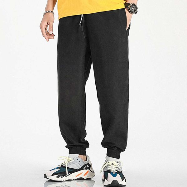 

casual loose summer 2020 new ice thin sports pants men's quick drying, Black