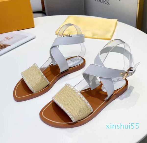 

fashion luxurys designers women sandals slides sandal summer gladiator woman casual flat shoes ladies beach roman shoe 35-43 4092, Black