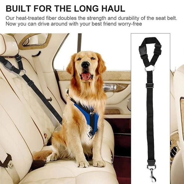 

dog collars & leashes travel strap cat harness lead leash adjustable car seat belt pet safety clip nylon durable belts
