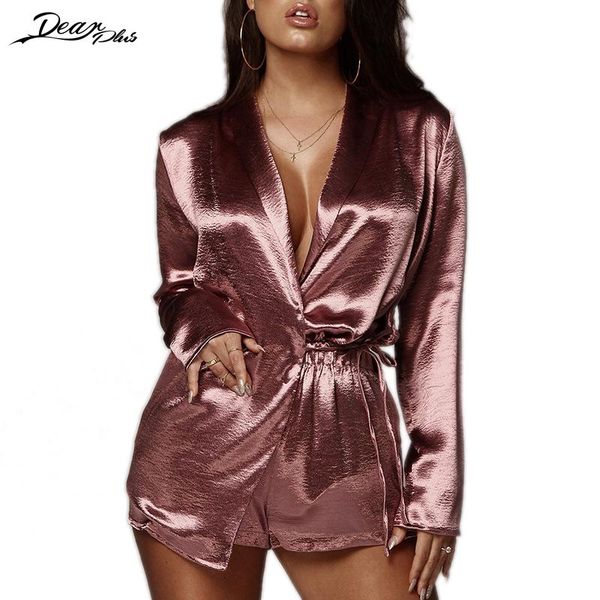 

women's shorts women deep v neck long shirts and high waist suit elegant casual loose blouse elastic 2 piece set, White;black