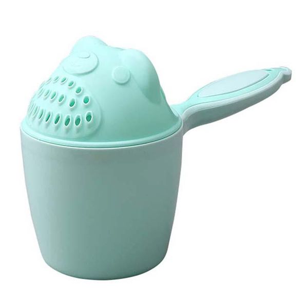 

bathroom shower heads cartoon bear bathing cup shampoo bailer water spoon bath wash cup-green