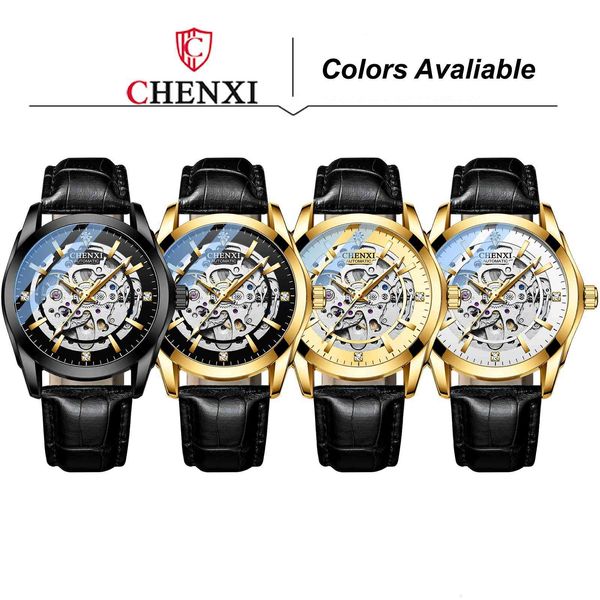

2021 new watches men business casual leather band simple gecoat reinforced glass, Slivery;brown