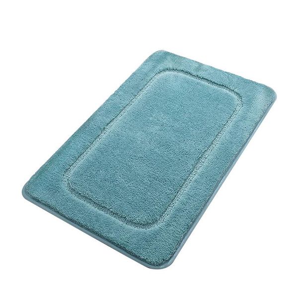 

bath mats 40x60cm solid water absorption rug bathroom mat shaggy memory foam set kitchen door carpet for toilet non-slip foot