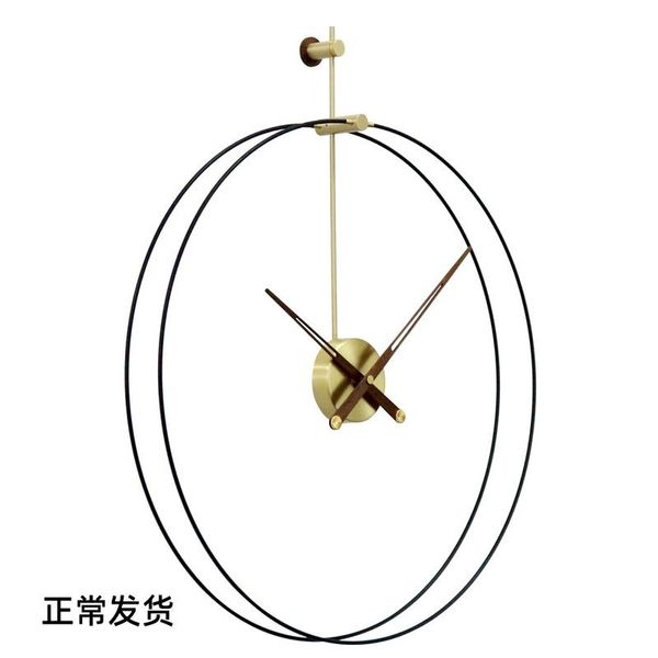 

wall clocks modern creative 3d luxury clock metal gold wood watch spanish style personality home decor living room