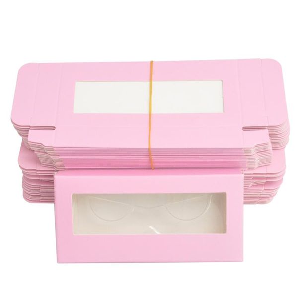 

eyebrow tools & stencils 20pcs wholesale eyelash packaging box lash boxes package custom without tray dark pink cardboard makeup storage cas