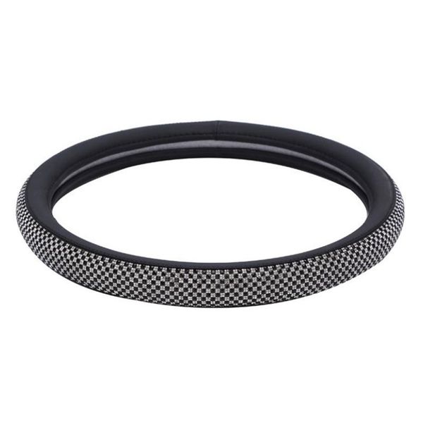 

universal 15 inch 38cm leather steering wheel cover for cars protector women covers