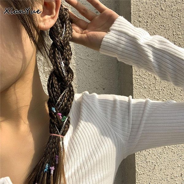 

hair clips & barrettes sweet goth invisible tassel hairpin geometric trend braided dirty chains accessories jewelry wholesale items, Golden;silver