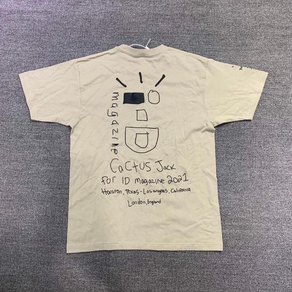 

men's t-shirts korean travis scocactus jack wink ua tee t-shirt men women letter graffiti o-neck art sense casual loose, White;black