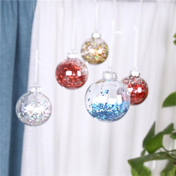 

party decoration christmas tree pet plastic ball transparent supplies