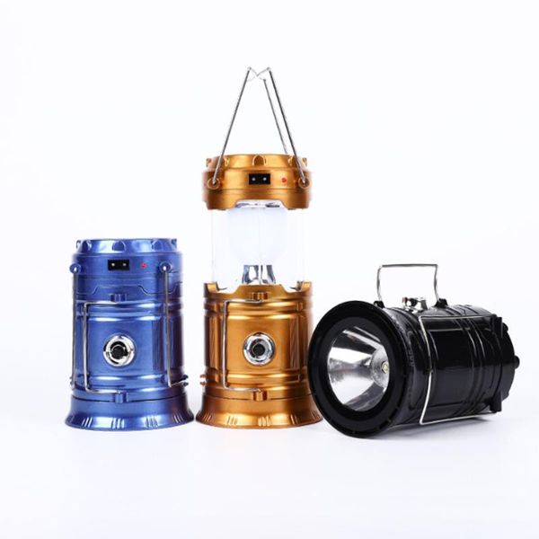 

portable solar camping tent light flame lamp lantern retractable emergency lighting camping light lantern