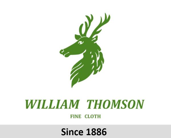 

william thomson --worsted woolen fabric, Black;white