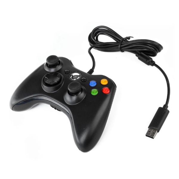 

game controllers & joysticks black/white usb wired joypad gamepad controller for microsoft xbox slim 360 pc windows 7