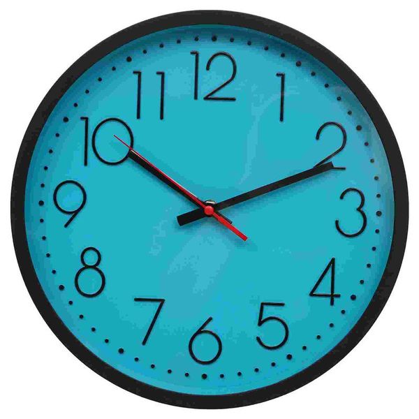 

wall clocks simple round clock quiet movement home decor without battery