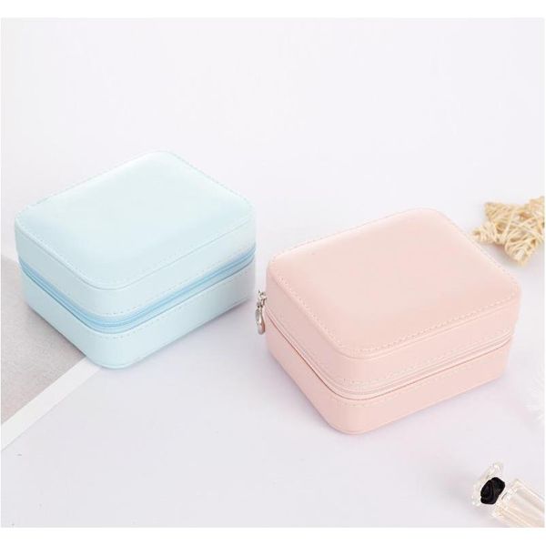 

jewelry storage bag mirror jewelries organizer gift box rings earring necklace bracelet small portable travel lea jllljo xmh_home