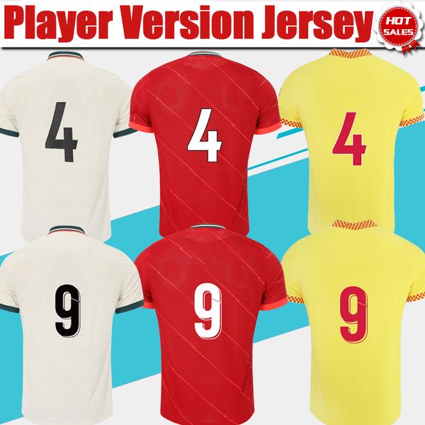 

player version the red soccer jersey 3rd yellow pl font 2021/2022 men the secular bird home red soccer shirt 21/22 away beige football unifo, Black;yellow