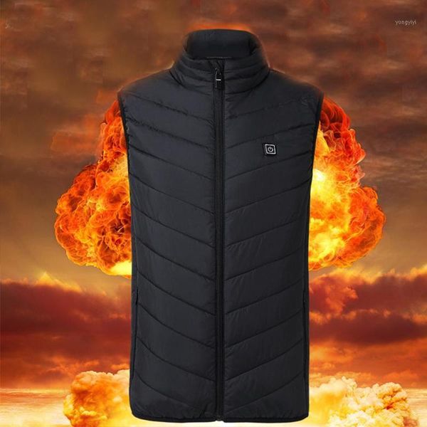 

outdoor t-shirts winter electric heated vest usb heating camping hiking 2021 tactical1, Gray;blue