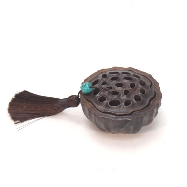 

fragrance lamps pinny lotus ebony incense burner hollow wooden box