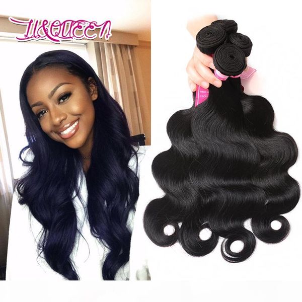 

8a mink brazillian body wave virgin brazilian human hair brazilian body wave hair weave bundles natural color, Black;brown