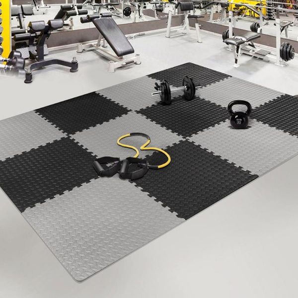 

accessories 12pcs foam floor mat interlocking tiles patchwork rugs for home gym yoga room thicken cushion fitness equipment