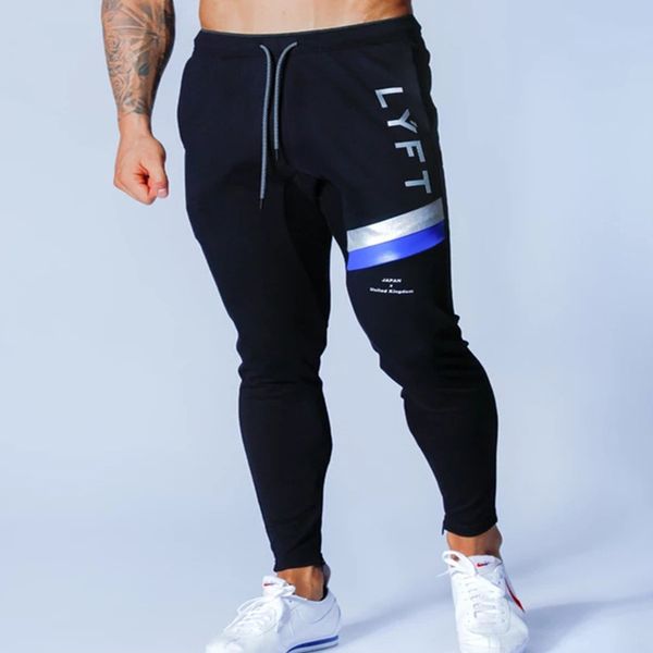 

2021 men's athletic pants, male trousers, hip hop, casual cotton training. yp3d, Black