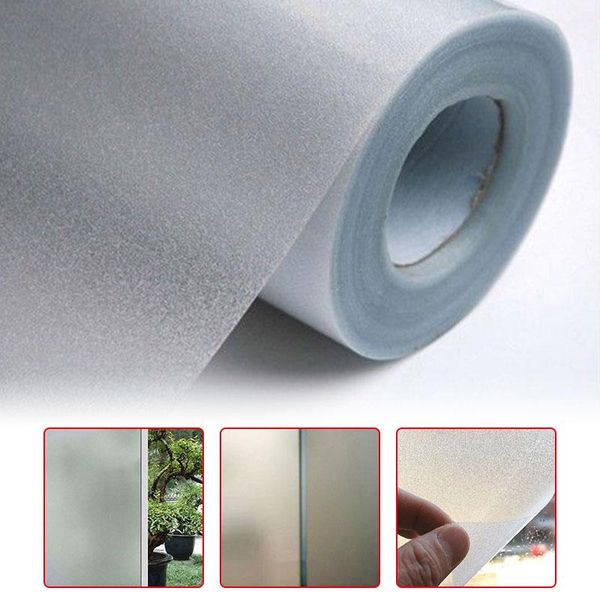 

wide 45cm x long 100cm/200cm frosted opaque glass window film for window privacy self adhesive glass stickers home decor