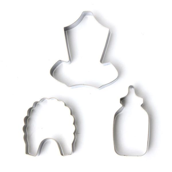 

baking & pastry tools 1pcs infant baby theme cutting stainless steel cookie biscuit mould cake sugar fondant mold