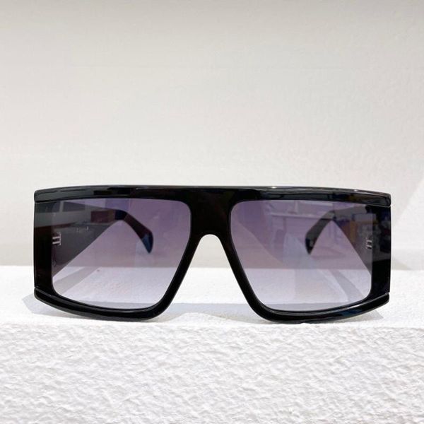 

sunglasses flat shield black frame grey lens women's fashion style oversized mask men, White;black