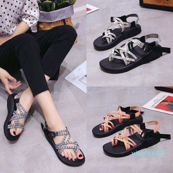 

sandals women wedges shoes peep toe beach summer fashion women's cross strap 8080, Black