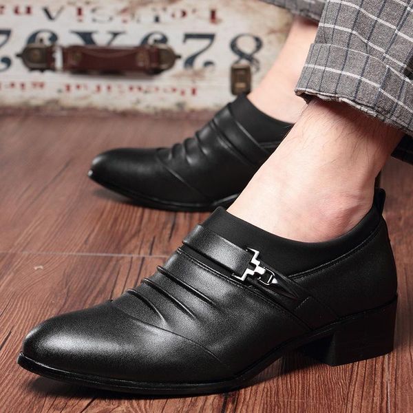 

dress shoes 2021 men's for men business, Black