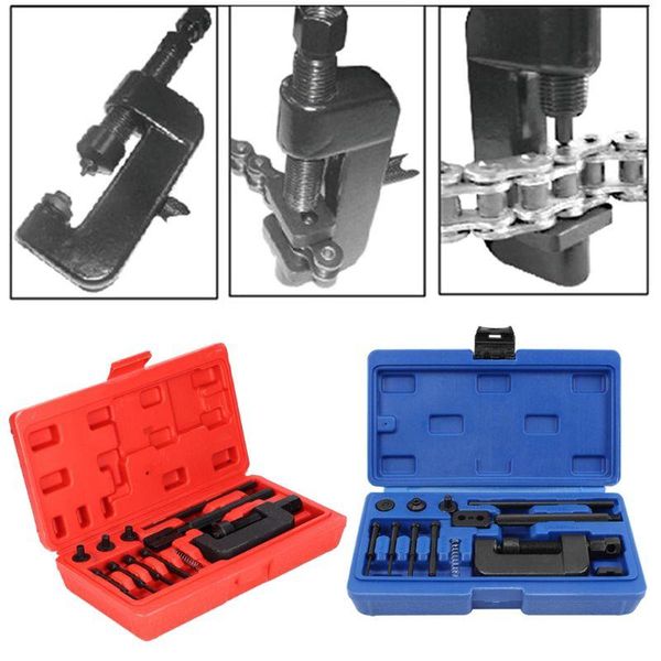 

professional hand tool sets 157a motorcycle bike chain cutter set riveting breaker with carrying case perfect for dirt-bike atv cam