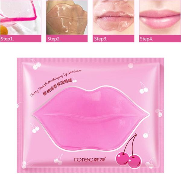 

lip balm 1pc cherry mask hydrating repair remove lines blemishes lighten line exfoliation collagen moisturize