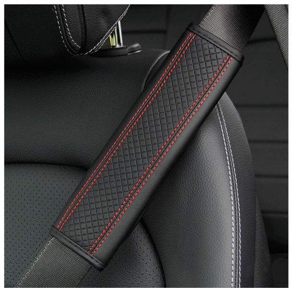 

safety belts & accessories car seat belt pu leather shoulder cover breathable protection padding pad protector
