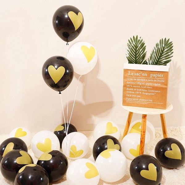 

party decoration 10pcs set love heart thicken latex round balloons birthday anniversary wedding supplies transparent balloon ts342