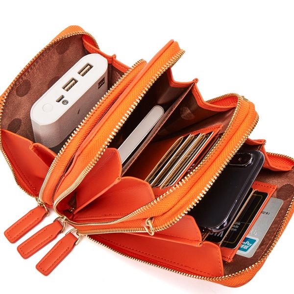 

wallet women fashion pu leather women wallet long multiple cards holder clutch female purse standard wallets phone bag carteras, Red;black
