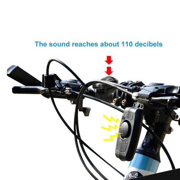 

bike locks professional anti-theft lock cycling security wireless remote control vibration alarm 110db lmh66