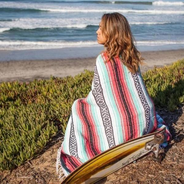

tassel beach blanket picnic camping mat sandbeach towel print pad shawl mattress for household yoga sporting ornaments
